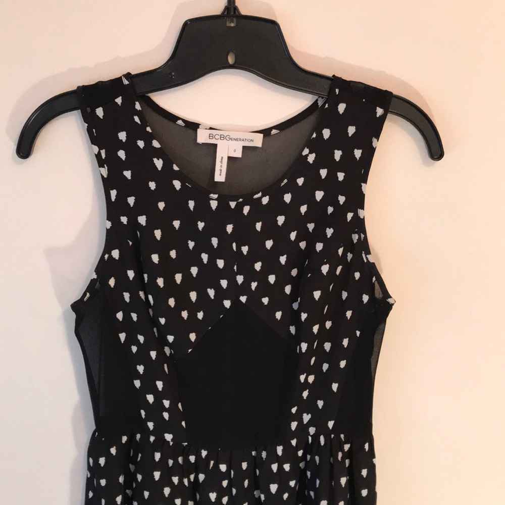 BCBG Dress with Mesh Detail